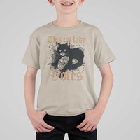 This Cat Lady Votes T Shirt For Kid Black Cat For Harris This Cat Lady Votes Vintage Roses - Wonder Print Shop