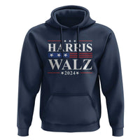 Harris Walz 2024 Hoodie President Election Campaign American Flag - Wonder Print Shop