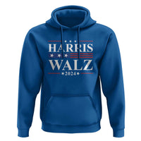 Harris Walz 2024 Hoodie President Election Campaign American Flag - Wonder Print Shop