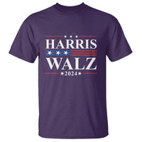 Harris Walz 2024 T Shirt President Election Campaign American Flag - Wonder Print Shop