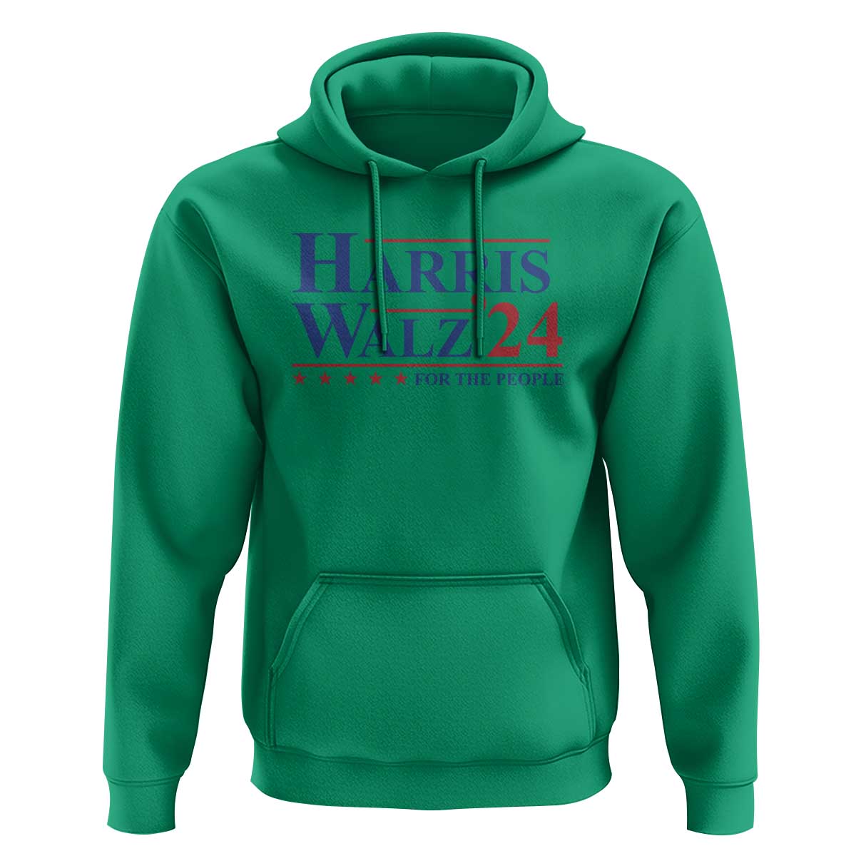 Harris Walz'24 Hoodie Presidential Election 2024 US Flag - Wonder Print Shop