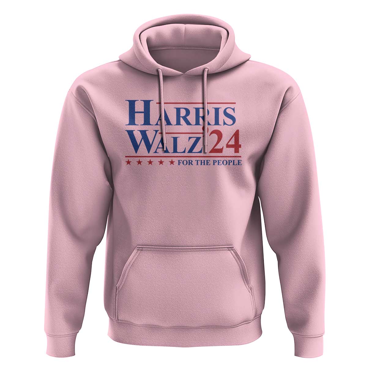 Harris Walz'24 Hoodie Presidential Election 2024 US Flag - Wonder Print Shop