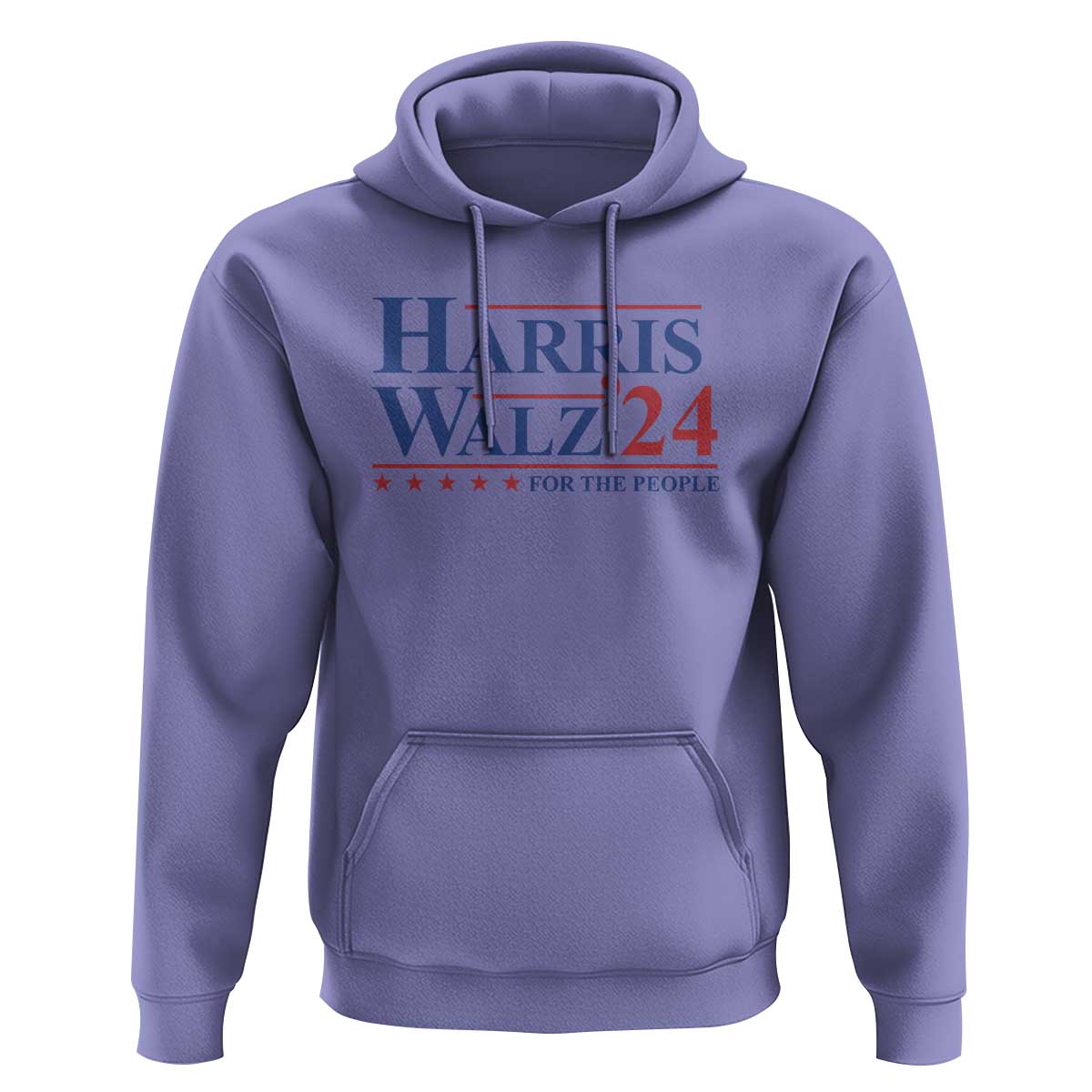 Harris Walz'24 Hoodie Presidential Election 2024 US Flag - Wonder Print Shop