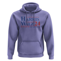 Harris Walz'24 Hoodie Presidential Election 2024 US Flag - Wonder Print Shop