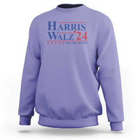 Harris Walz'24 Sweatshirt Presidential Election 2024 US Flag - Wonder Print Shop