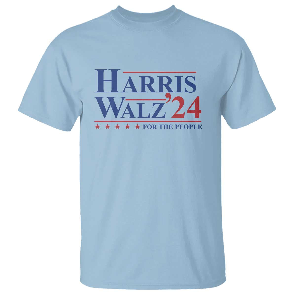 Harris Walz'24 T Shirt Presidential Election 2024 US Flag - Wonder Print Shop