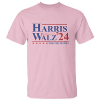 Harris Walz'24 T Shirt Presidential Election 2024 US Flag - Wonder Print Shop