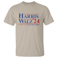 Harris Walz'24 T Shirt Presidential Election 2024 US Flag - Wonder Print Shop