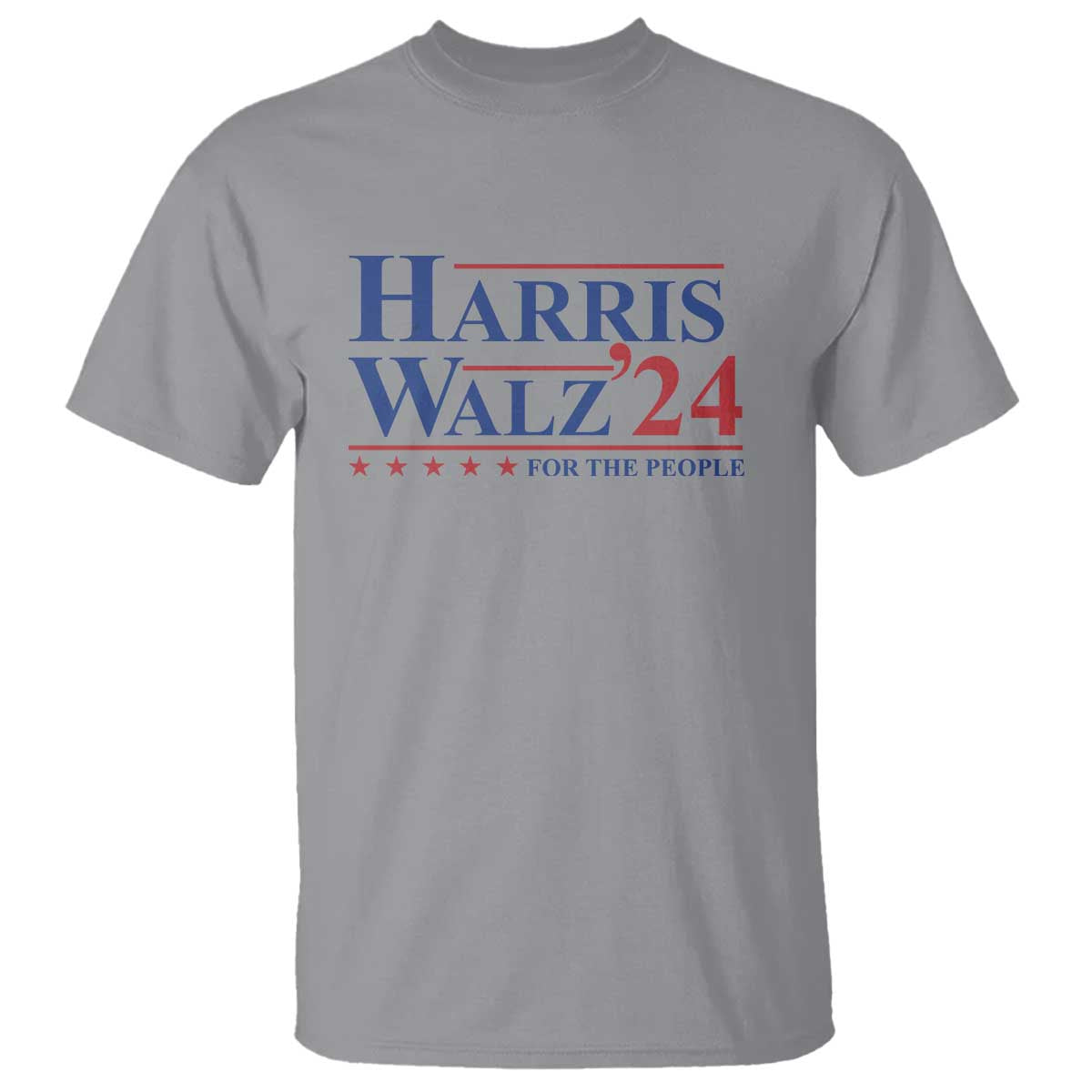 Harris Walz'24 T Shirt Presidential Election 2024 US Flag - Wonder Print Shop