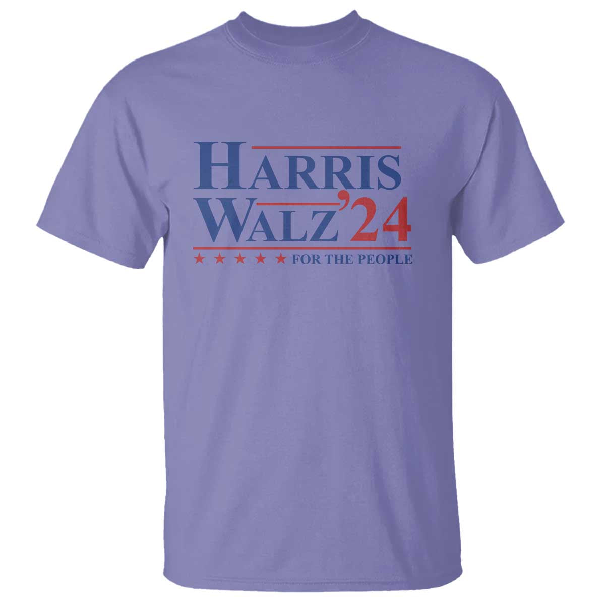 Harris Walz'24 T Shirt Presidential Election 2024 US Flag - Wonder Print Shop