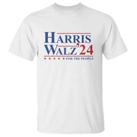 Harris Walz'24 T Shirt Presidential Election 2024 US Flag - Wonder Print Shop