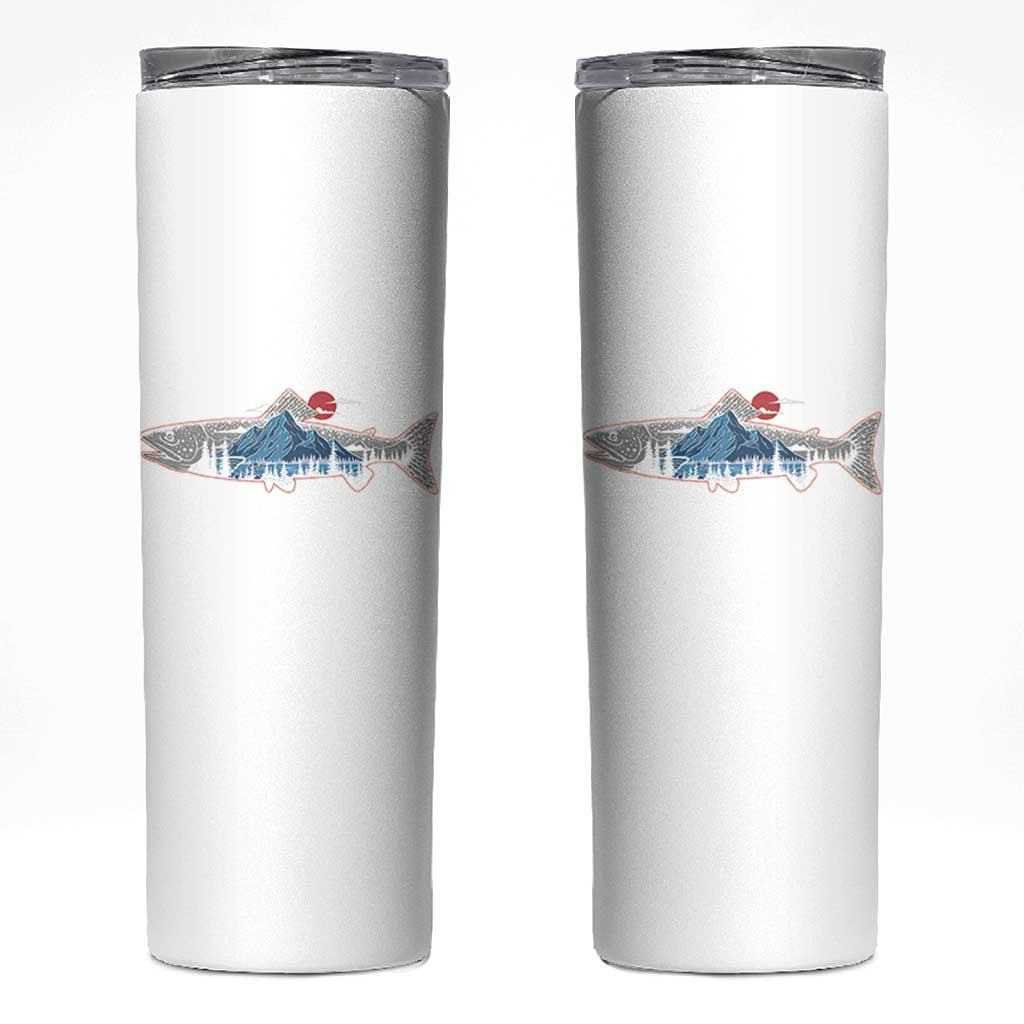 Trout Fly Fish Nature Montane Forest Fishing Camping Skinny Tumbler - Wonder Print Shop