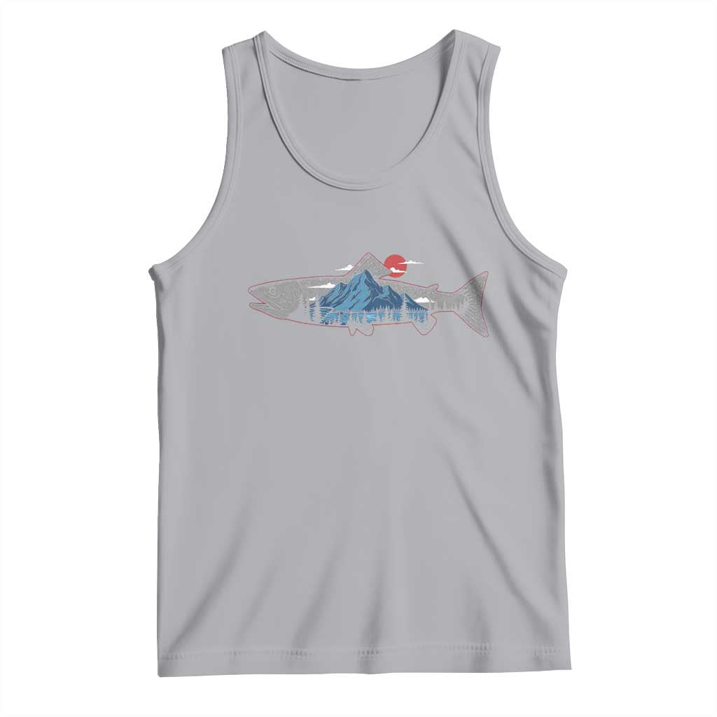 Trout Fly Fish Nature Montane Forest Fishing Camping Tank Top - Wonder Print Shop
