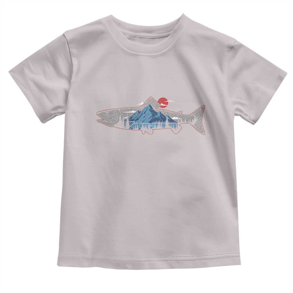 Trout Fly Fish Nature Montane Forest Fishing Camping Toddler T Shirt - Wonder Print Shop