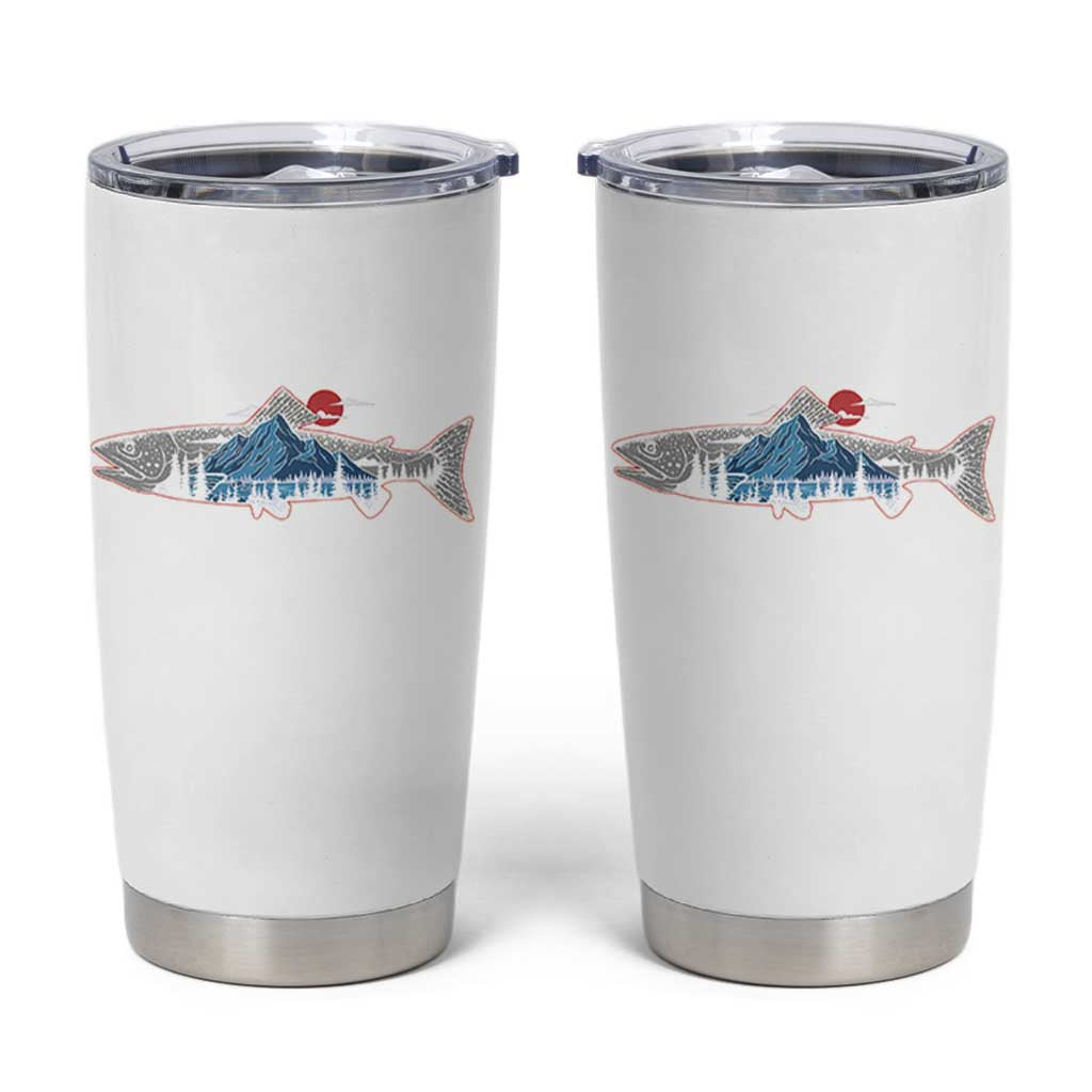 Trout Fly Fish Nature Montane Forest Fishing Camping Tumbler Cup - Wonder Print Shop