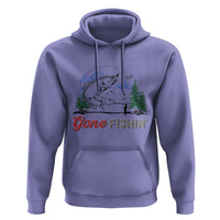 Gone Fishing Hoodie Trout Fishing Lover Montane Forest - Wonder Print Shop