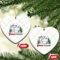 Gone Fishing Ceramic Ornament Trout Fishing Lover Montane Forest - Wonder Print Shop