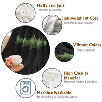 Trout Fly Fishing Outdoor Forest Nature Wildlife Fisherman Throw Blanket - Wonder Print Shop