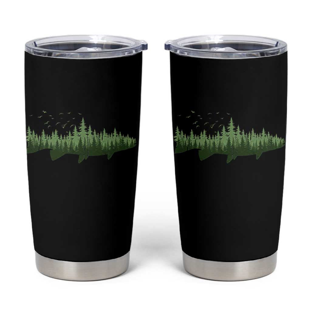Trout Fly Fishing Outdoor Forest Nature Wildlife Fisherman Tumbler Cup - Wonder Print Shop