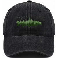 Trout Fly Fishing Outdoor Forest Nature Wildlife Fisherman Washed Cotton Baseball Cap