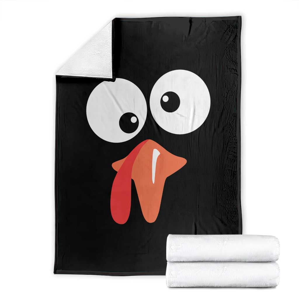 Funny Thanksgiving Throw Blanket Silly Turkey Autumn Season - Wonder Print Shop