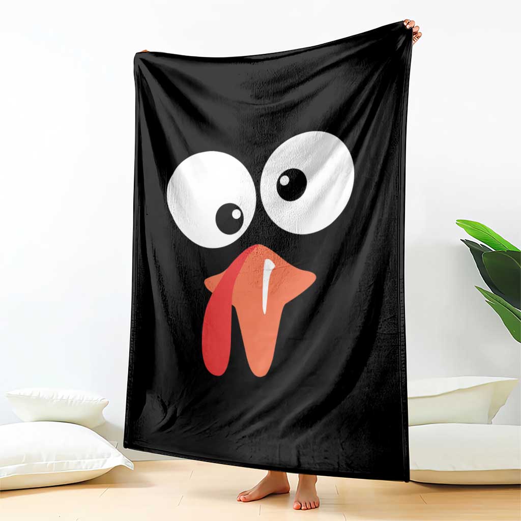 Funny Thanksgiving Throw Blanket Silly Turkey Autumn Season - Wonder Print Shop