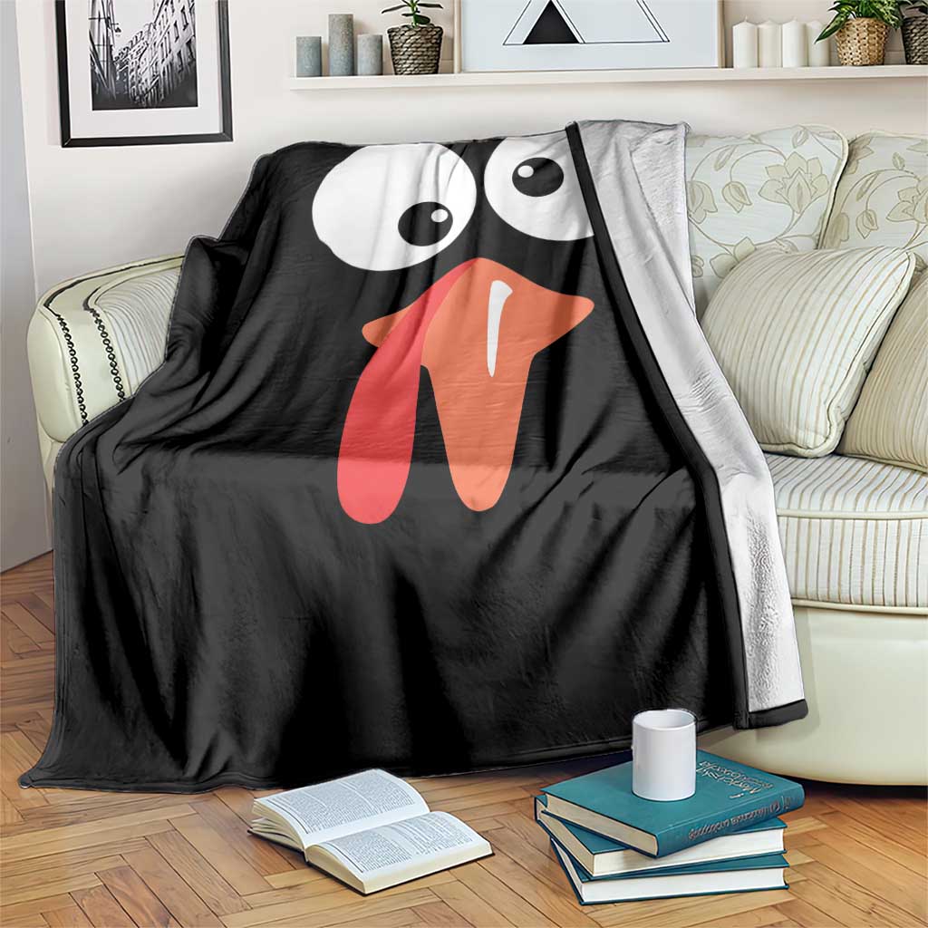 Funny Thanksgiving Throw Blanket Silly Turkey Autumn Season - Wonder Print Shop