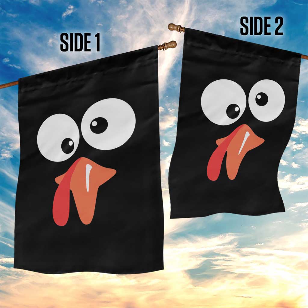 Funny Thanksgiving Garden Flag Silly Turkey Autumn Season - Wonder Print Shop