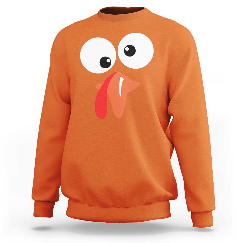 Funny Thanksgiving Sweatshirt Silly Turkey Autumn Season - Wonder Print Shop