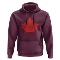 Thanksgiving Day Hoodie Thankful Vintage Maple Leaf Canada - Wonder Print Shop