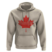 Thanksgiving Day Hoodie Thankful Vintage Maple Leaf Canada - Wonder Print Shop