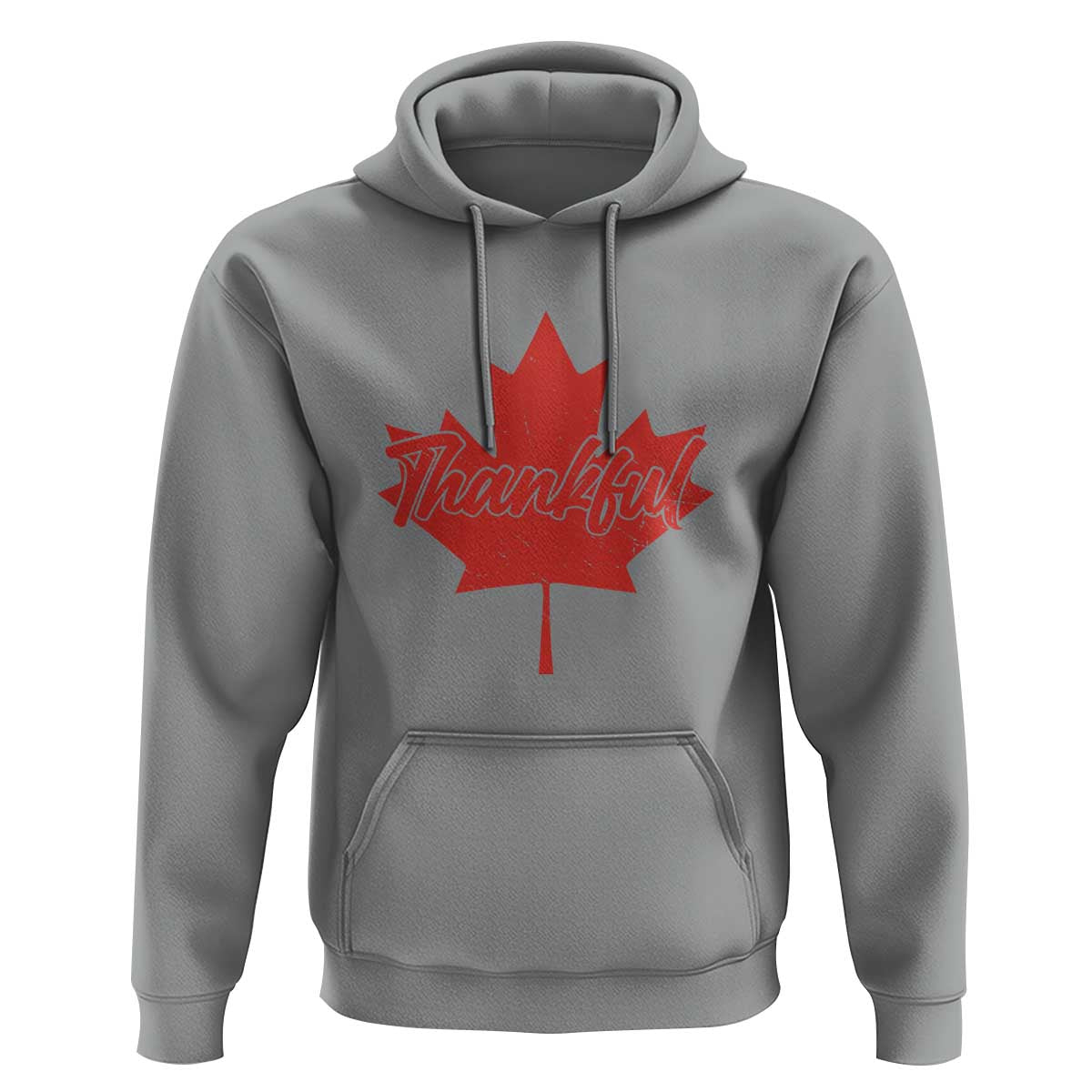 Thanksgiving Day Hoodie Thankful Vintage Maple Leaf Canada - Wonder Print Shop