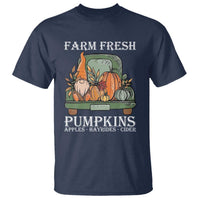 Thanksgiving T Shirt Farm Fresh Pumpkins Apples Hayrides Cider Autumn Season - Wonder Print Shop