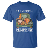 Thanksgiving T Shirt Farm Fresh Pumpkins Apples Hayrides Cider Autumn Season - Wonder Print Shop