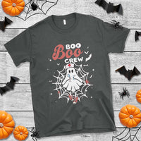 Halloween Nurse T Shirt Boo Boo Crew Cute Ghost Nursing - Wonder Print Shop