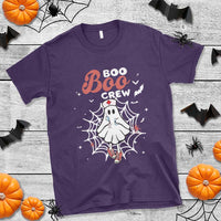 Halloween Nurse T Shirt Boo Boo Crew Cute Ghost Nursing - Wonder Print Shop