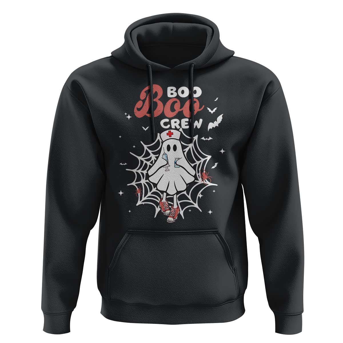 Halloween Nurse Hoodie Boo Boo Crew Cute Ghost Nursing