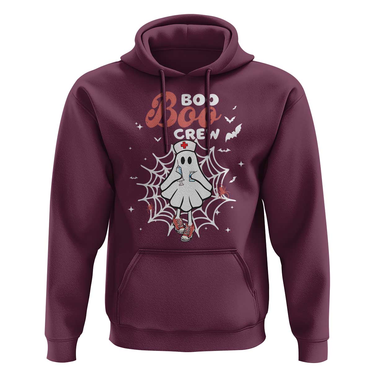 Halloween Nurse Hoodie Boo Boo Crew Cute Ghost Nursing
