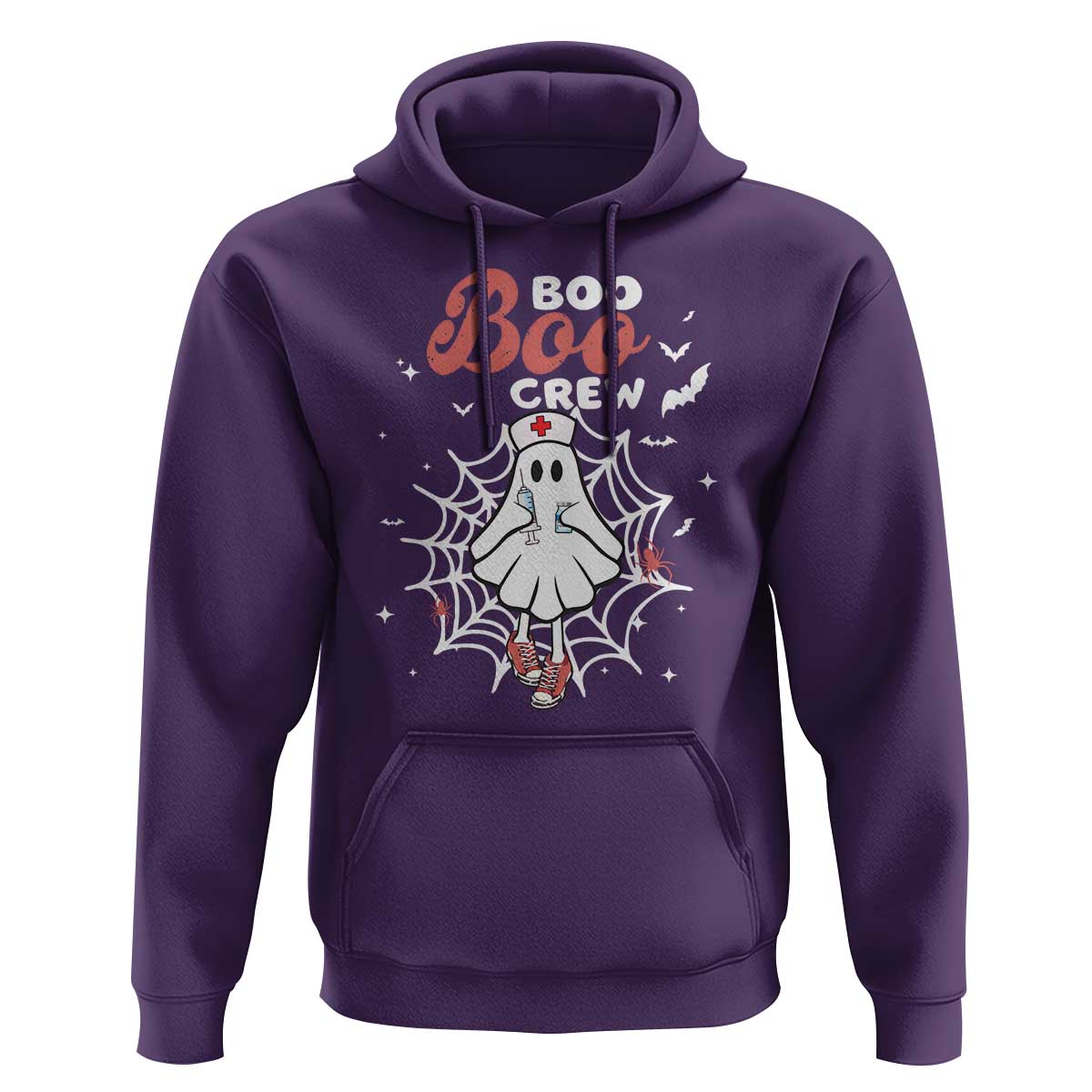 Halloween Nurse Hoodie Boo Boo Crew Cute Ghost Nursing