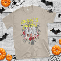 Halloween Bachelorette Party T Shirt Bride's Boo Crew Ghost Vintage Flower - Wonder Print Shop