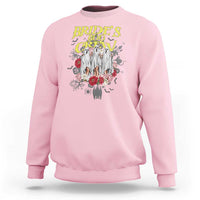 Halloween Bachelorette Party Sweatshirt Bride's Boo Crew Ghost Vintage Flower - Wonder Print Shop