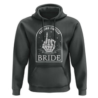 Funny Wedding Halloween Hoodie Fucking Finally Bride Skeleton Rings Bachelorette Party - Wonder Print Shop
