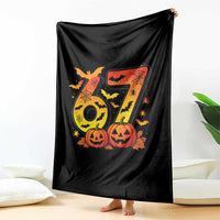 Funny 67 Halloween Throw Blanket Spooky Six Seven Meme Gen Alpha Slang - Wonder Print Shop