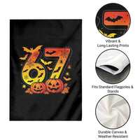 Funny 67 Halloween Garden Flag Spooky Six Seven Meme Gen Alpha Slang - Wonder Print Shop