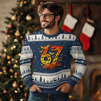 Funny 67 Halloween Ugly Christmas Sweater Spooky Six Seven Meme Gen Alpha Slang - Wonder Print Shop