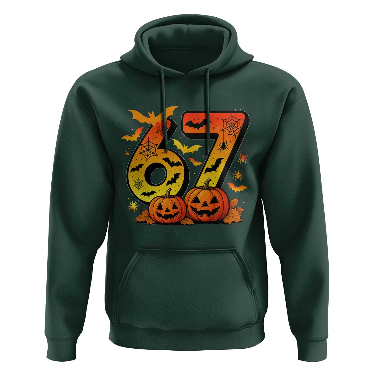 Funny 67 Halloween Hoodie Spooky Six Seven Meme Gen Alpha Slang - Wonder Print Shop