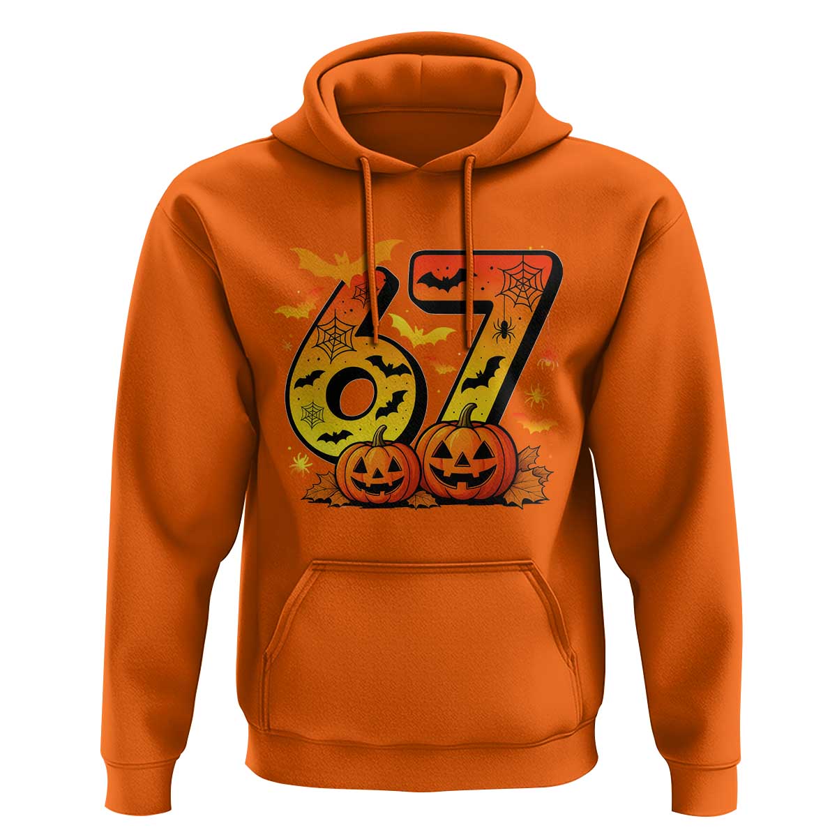 Funny 67 Halloween Hoodie Spooky Six Seven Meme Gen Alpha Slang - Wonder Print Shop
