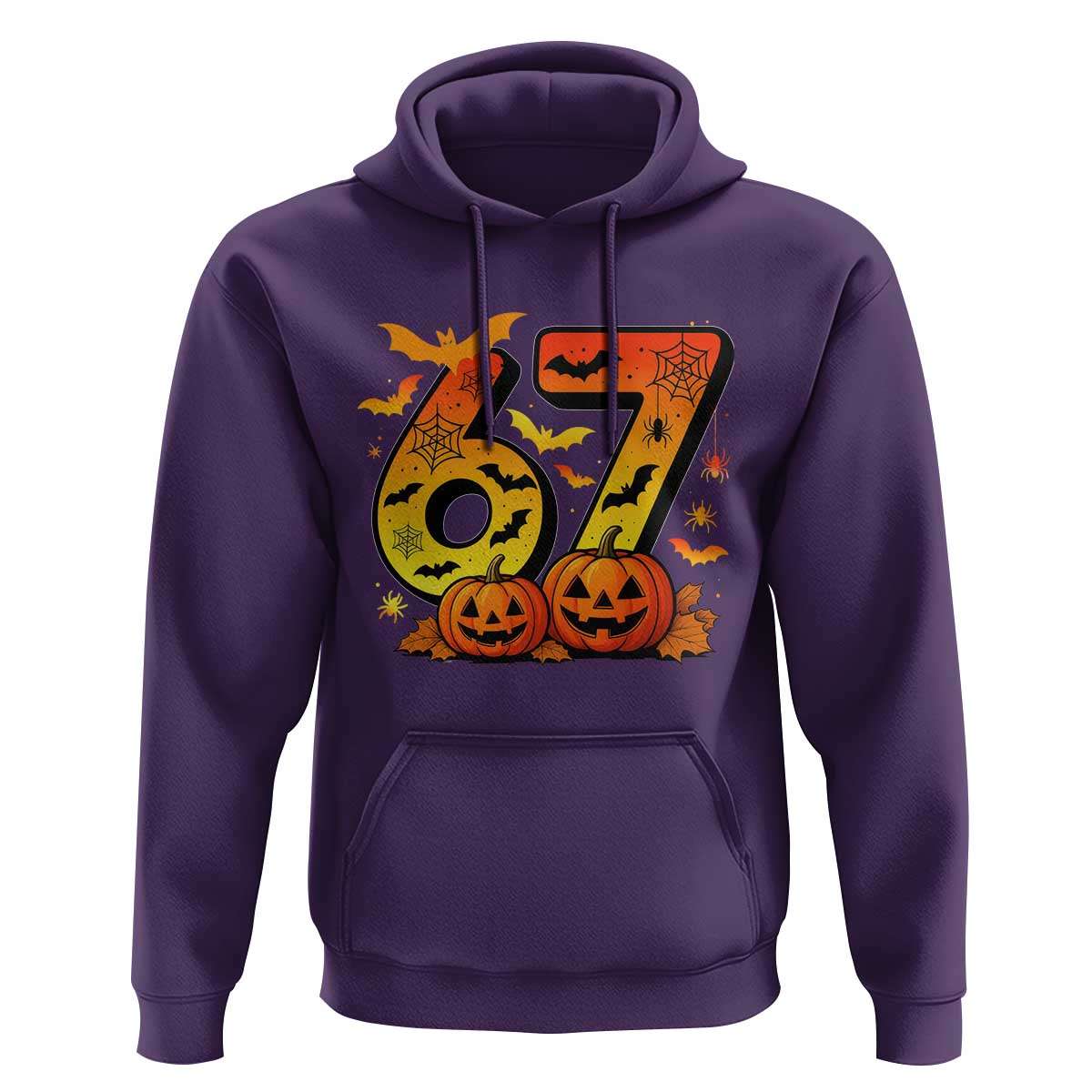 Funny 67 Halloween Hoodie Spooky Six Seven Meme Gen Alpha Slang - Wonder Print Shop