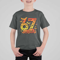 Funny 67 Halloween T Shirt For Kid Spooky Six Seven Meme Gen Alpha Slang - Wonder Print Shop