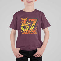 Funny 67 Halloween T Shirt For Kid Spooky Six Seven Meme Gen Alpha Slang - Wonder Print Shop